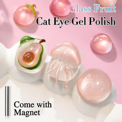 Double Rhythm fruit nude jelly color provides soft nude glow with sparkle