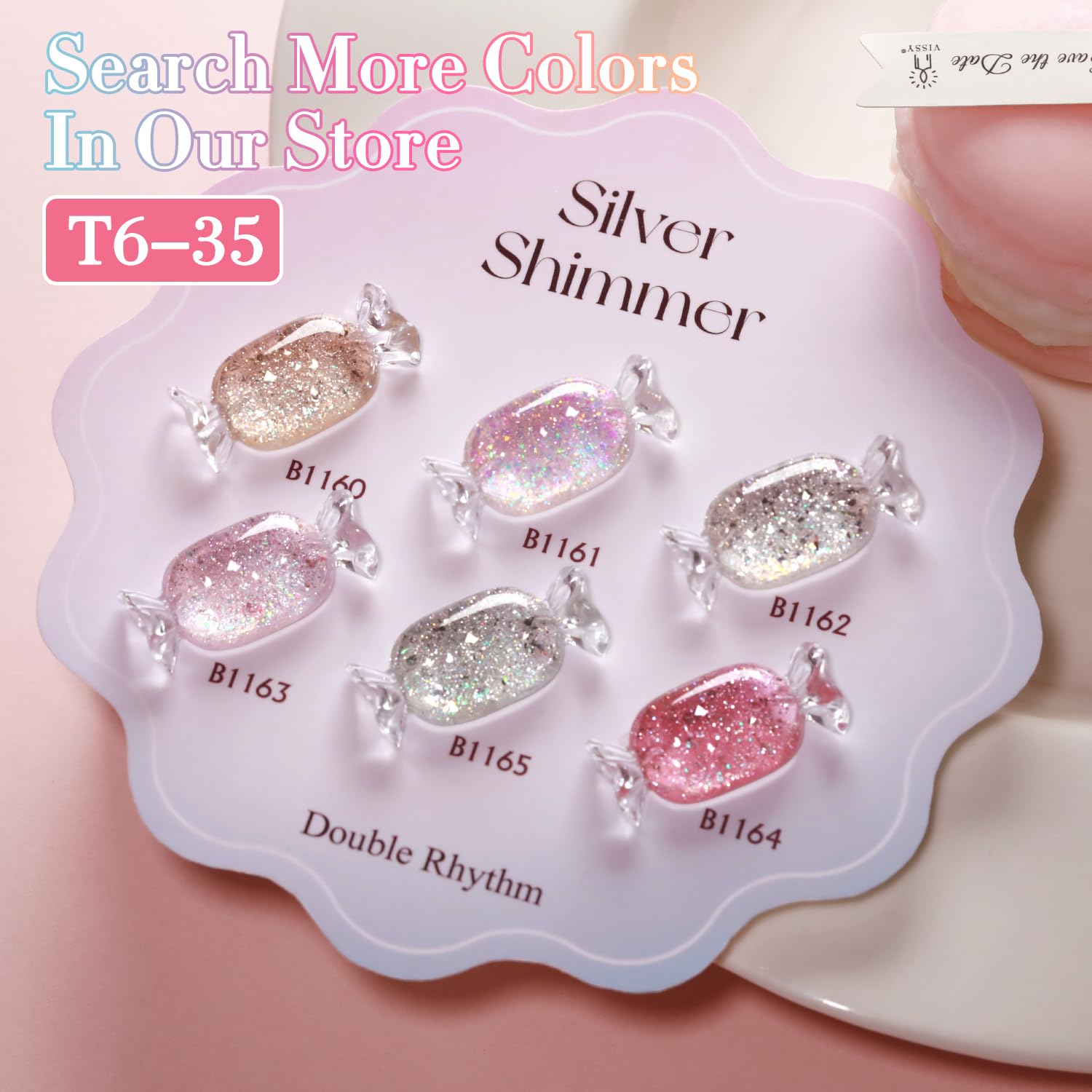 Double Rhythm Pink B1161 base coat prepares nails for lasting adhesion.