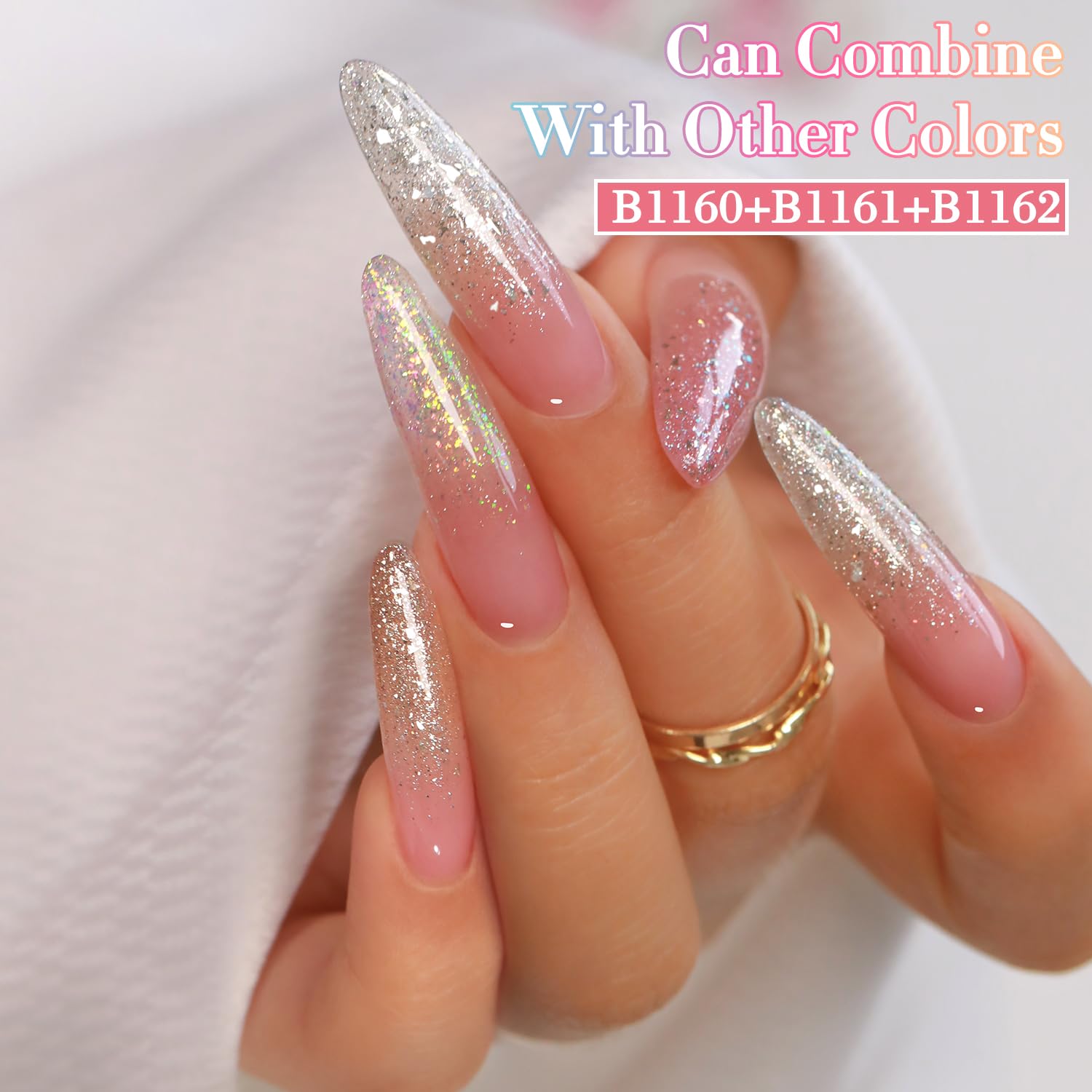 Double Rhythm Pink B1161 under UV/LED cure for quick, durable shine.