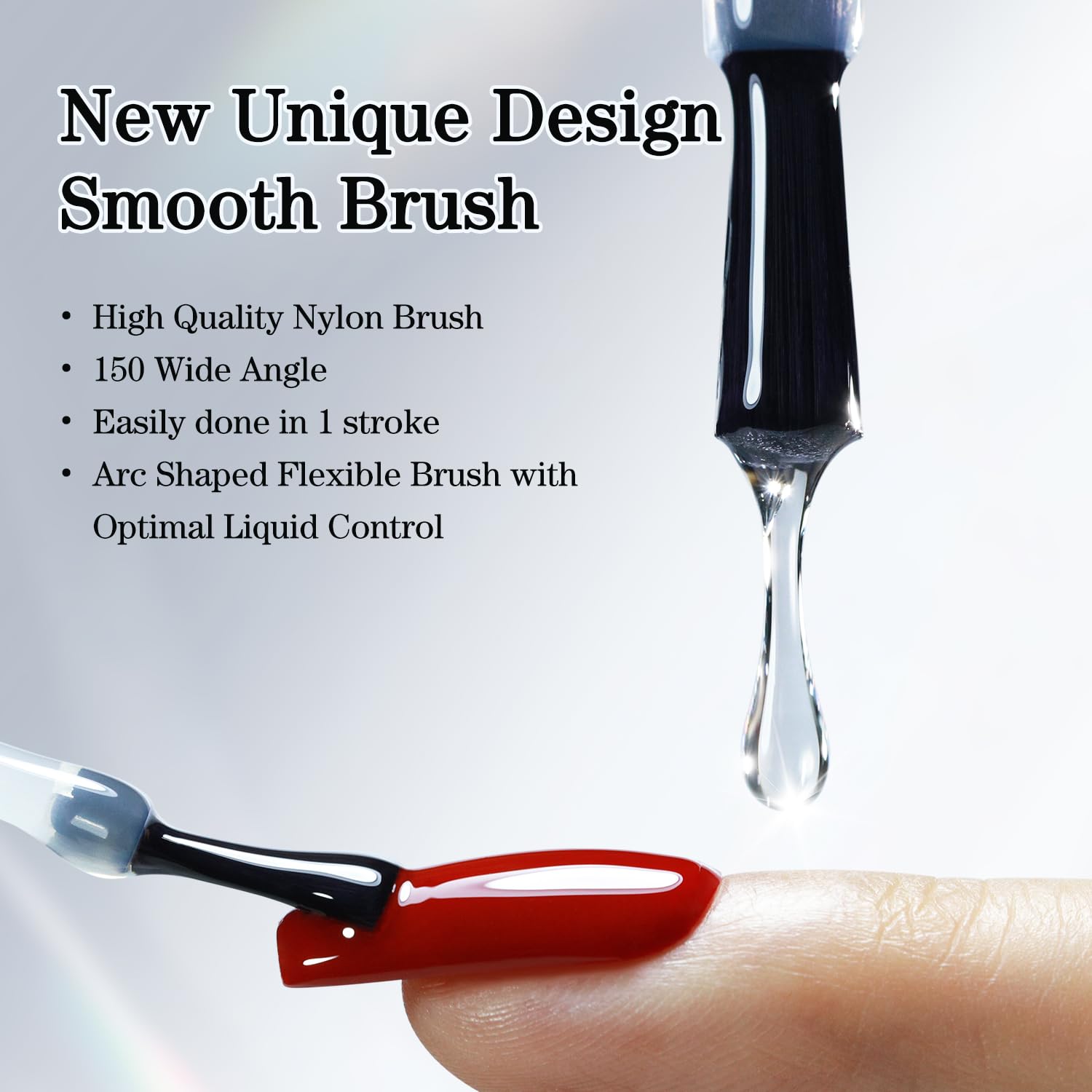 Double Rhythm glossy clear finish for everyday nail care.