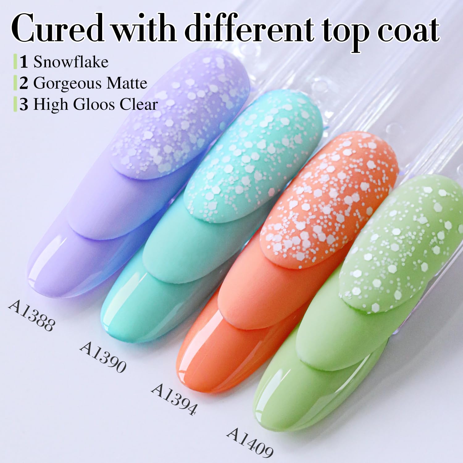 Double Rhythm Green A1409 base coat setup to prep nails for long wear.
