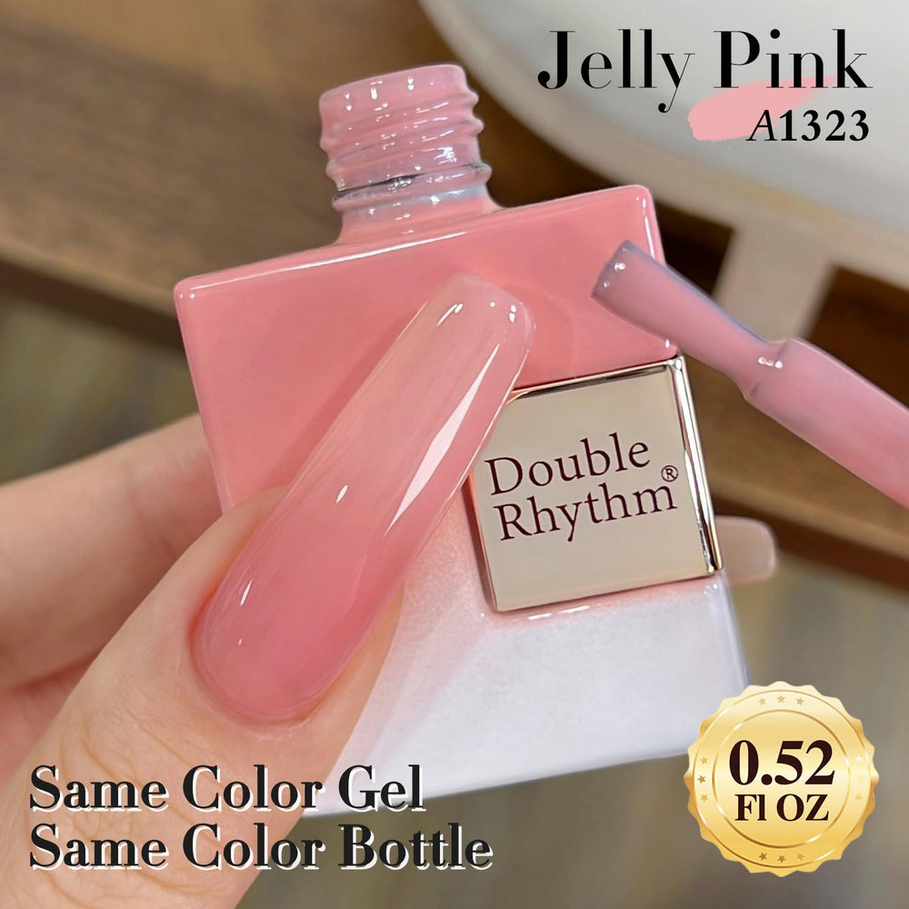 Bottle of Double Rhythm jelly polish being shaken to mix texture