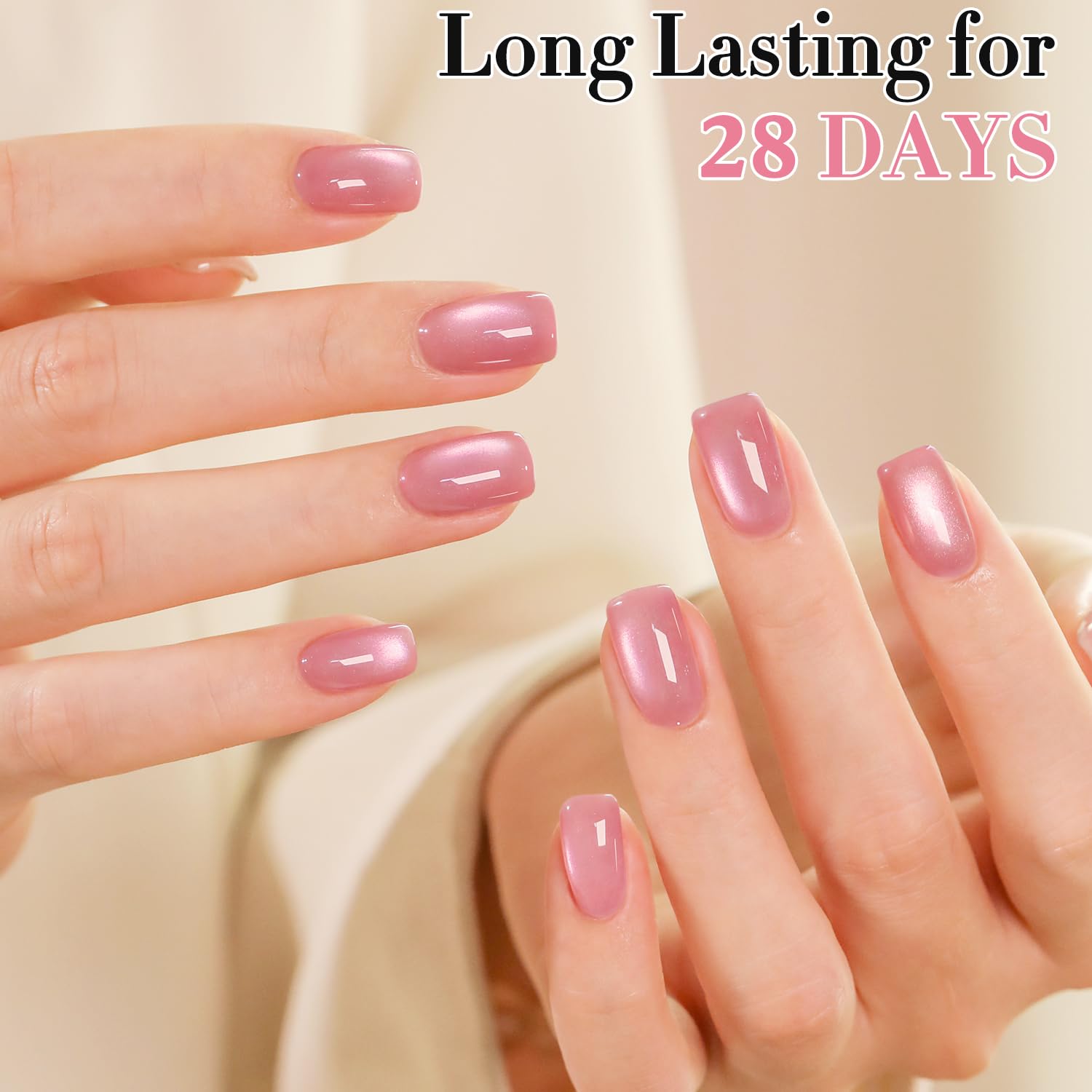 LED cure-ready formula dries quickly for at-home manicures.