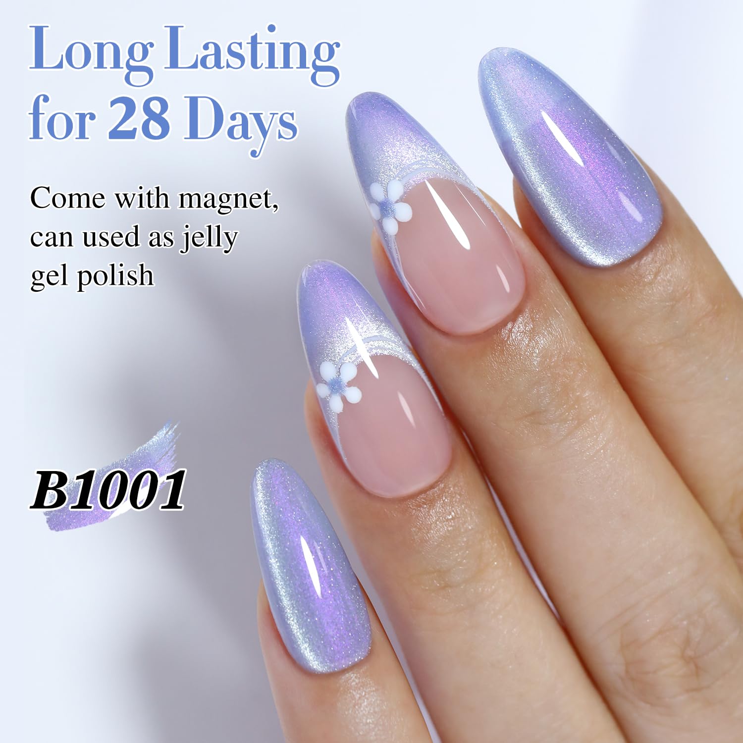 LED curing step with Double Rhythm gel polish for a durable finish
