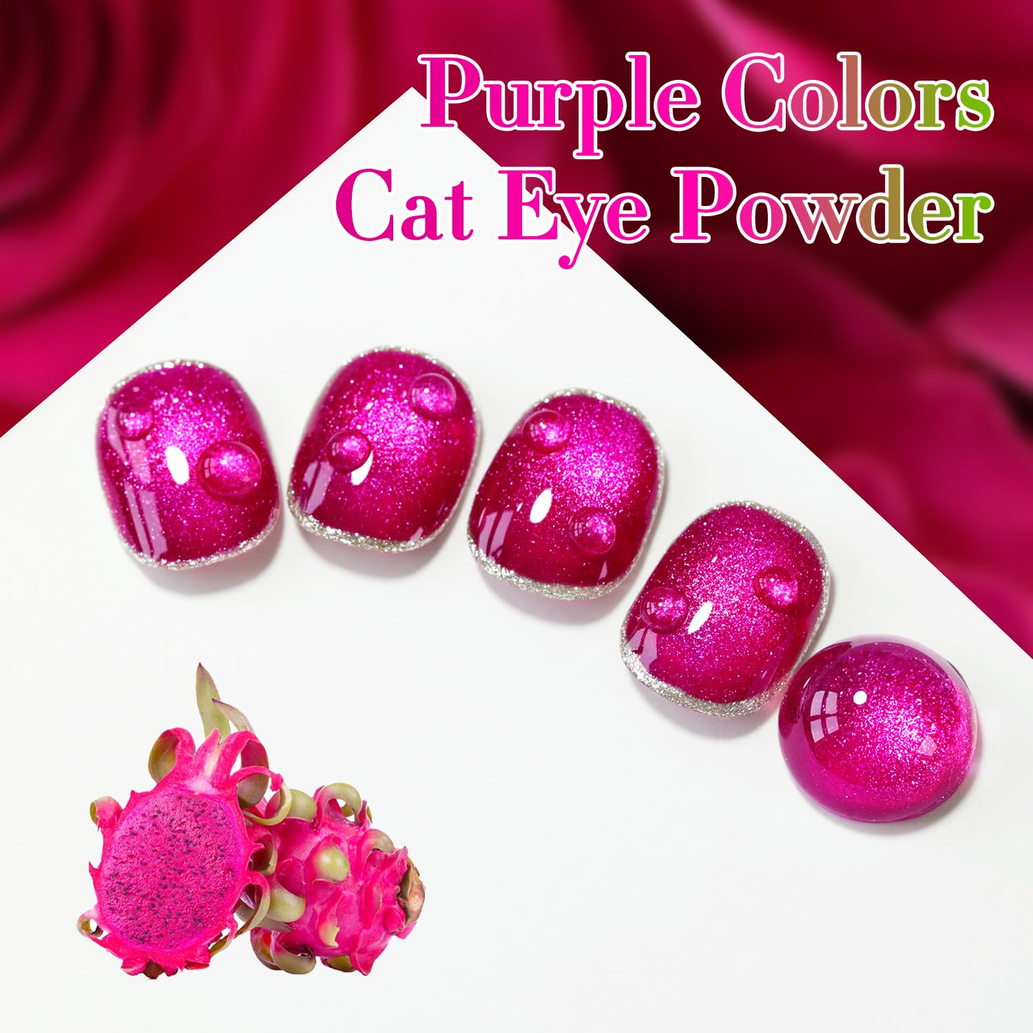Double Rhythm magnet holographic glitter 15ml adds depth and shine for eye-catching designs.