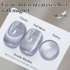 Double Rhythm magnet tool for creating cat-eye effects on nails.