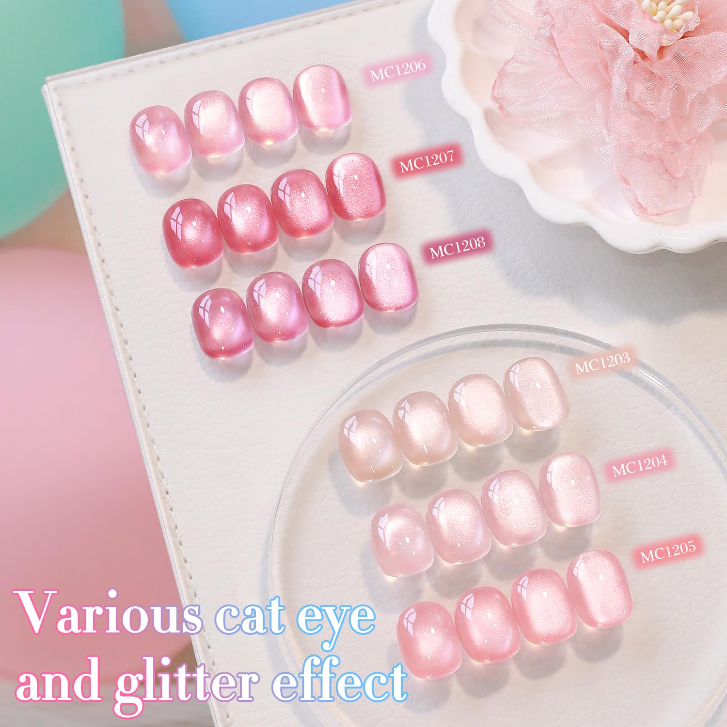 Finished nails display smooth coverage and brilliant shine.