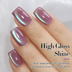 Plum Purple 15ml gel polish by Double Rhythm ready for base coat layering.
