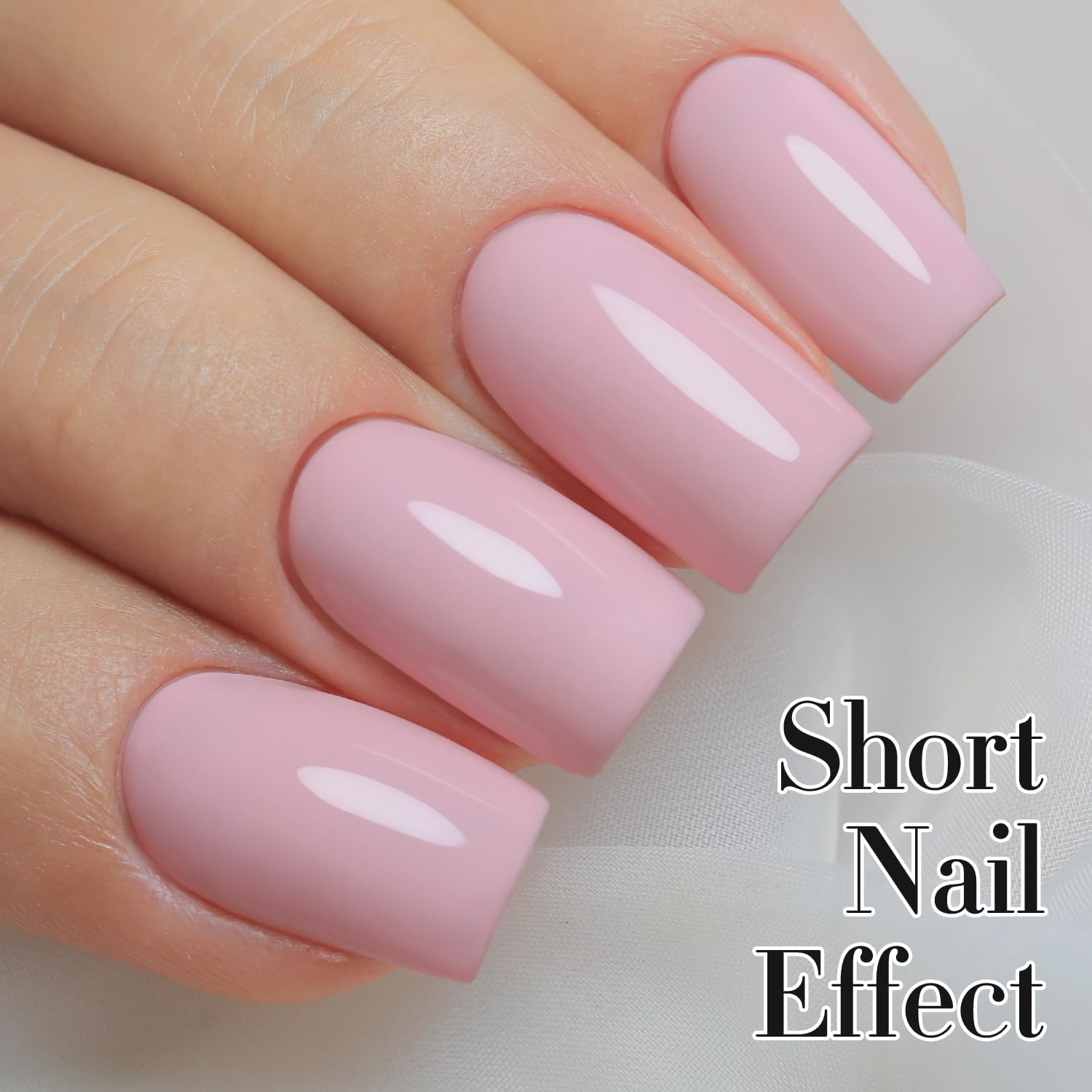 Double Rhythm pure sheer gel polish bottle highlights subtle color and glossy finish