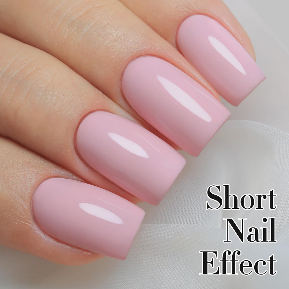Double Rhythm pure sheer gel polish bottle highlights subtle color and glossy finish