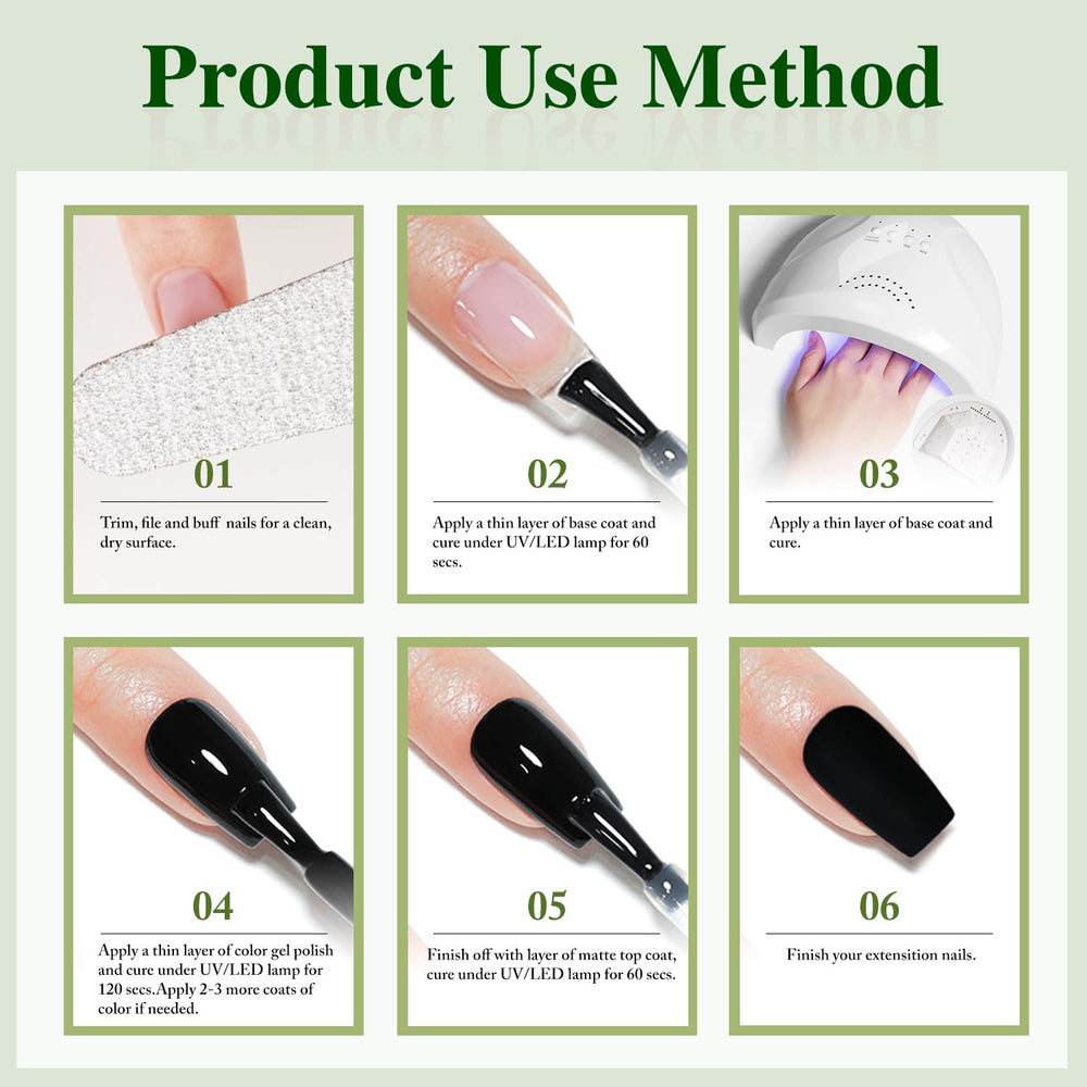 Safe low-odor formula suitable for nail art and DIY home salon.