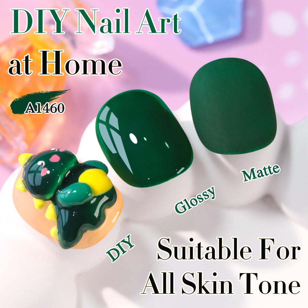 Double Rhythm sheer color gel polish swatch on nail showing natural, glossy finish.