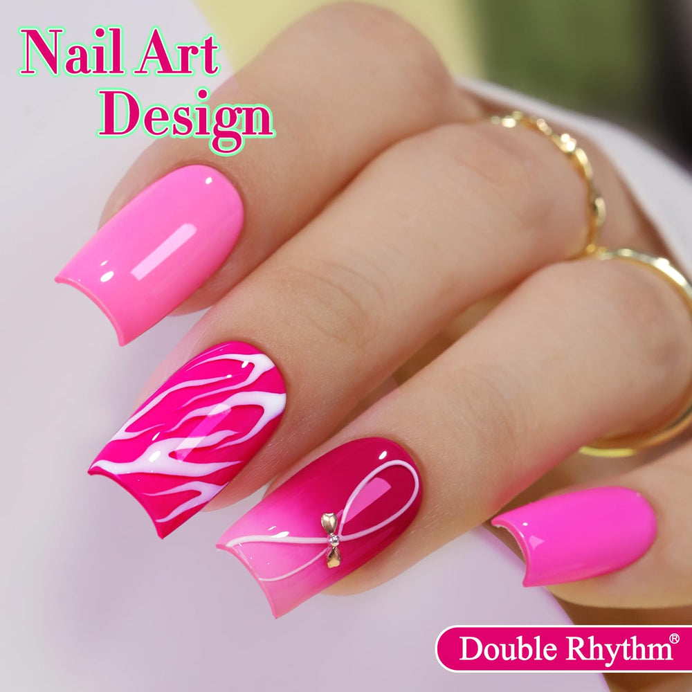Shimmer glitter gel polish creates eye-catching sparkle on nails.