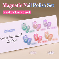Double Rhythm shimmer glitter finish Mermaid Pink Rose T6-31 under light