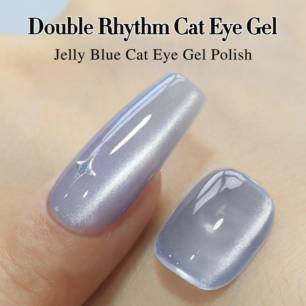 Double Rhythm translucent jelly color ready for versatile nail looks.