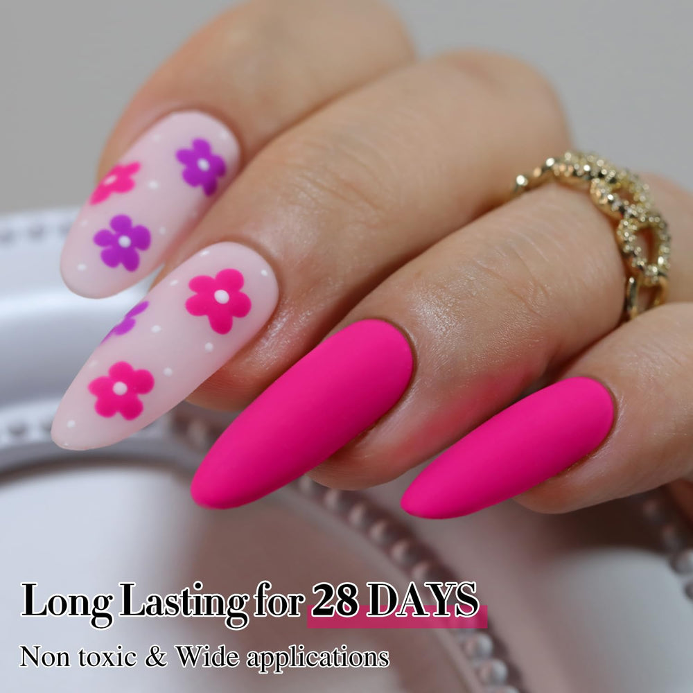 Nail curing under UV/LED lamp with Double Rhythm polish in 60-120 seconds.