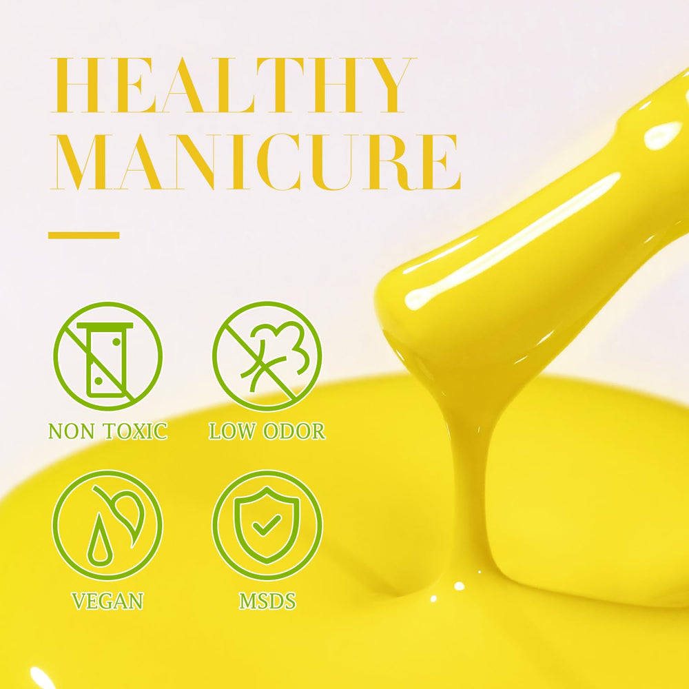 Double Rhythm yellow healthy-formula label emphasizes low odor and safer use.