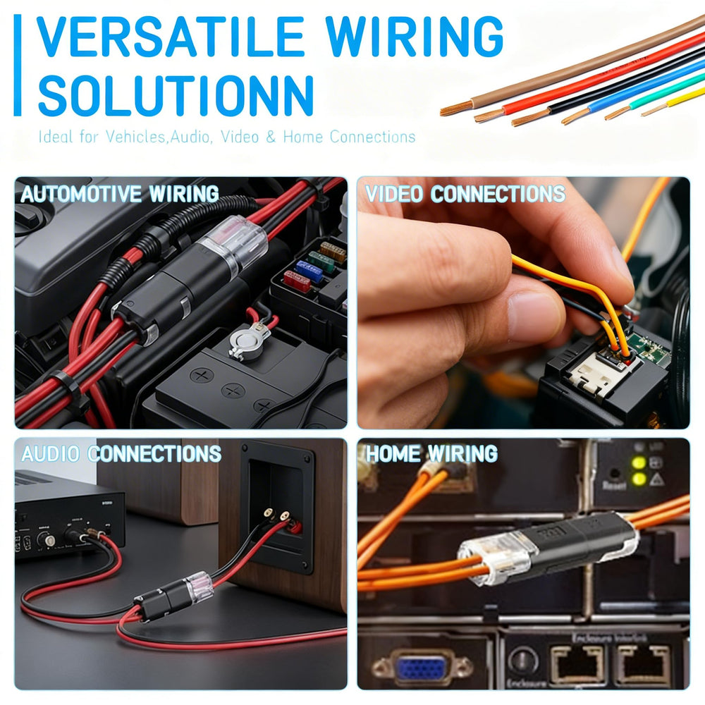 Quick-clip lever-action enables tool-free wiring and faster connections.