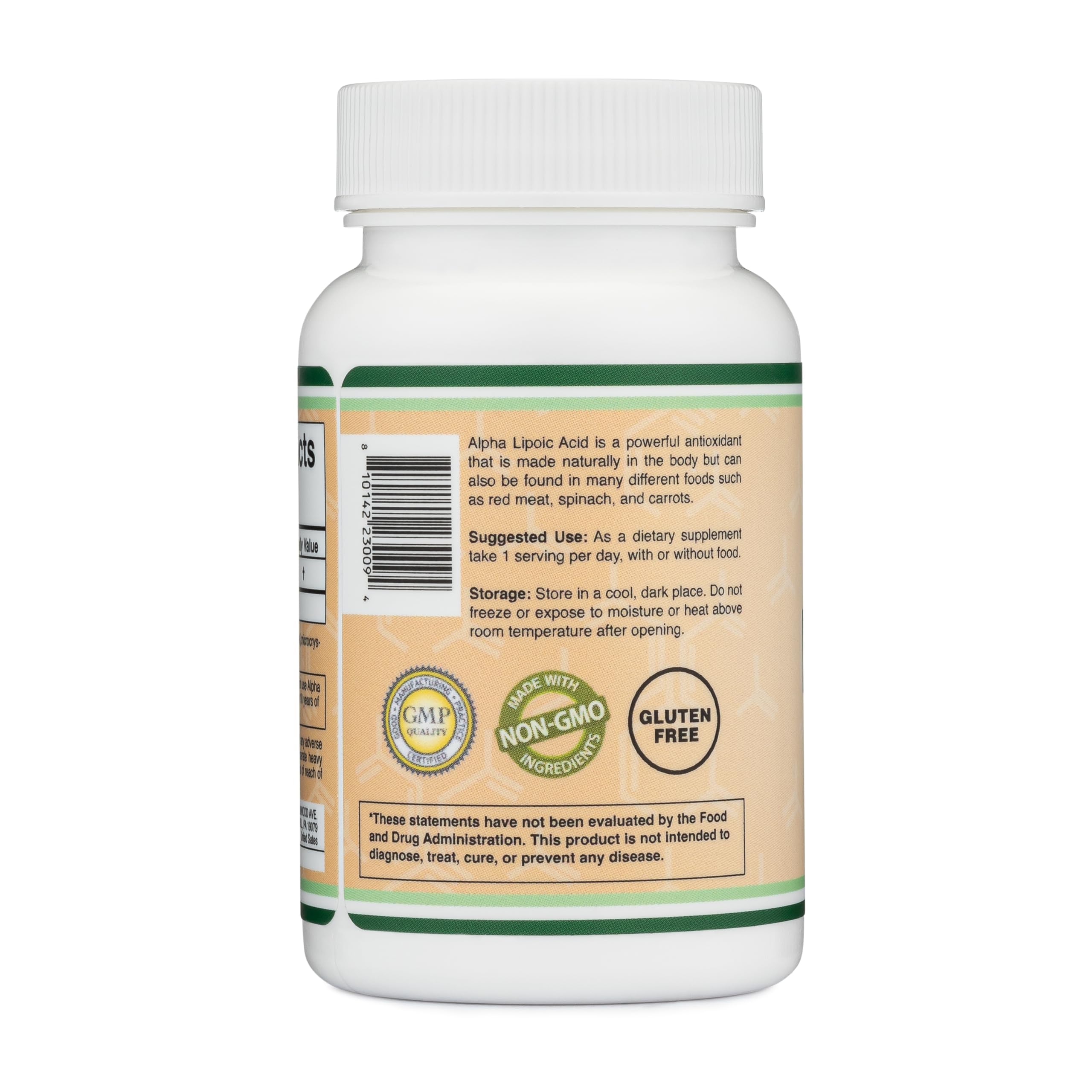 Double Wood Alpha Lipoic Acid product shot ready for listing.