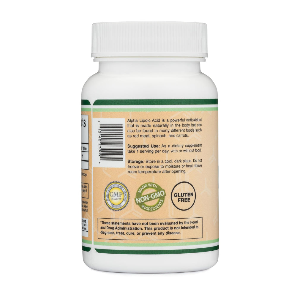 Double Wood Alpha Lipoic Acid product shot ready for listing.