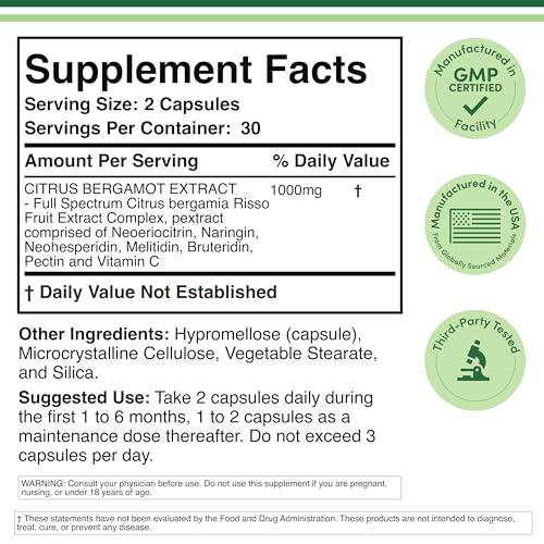 Double Wood Bergamot full-spectrum extract ingredients highlight polyphenol richness.