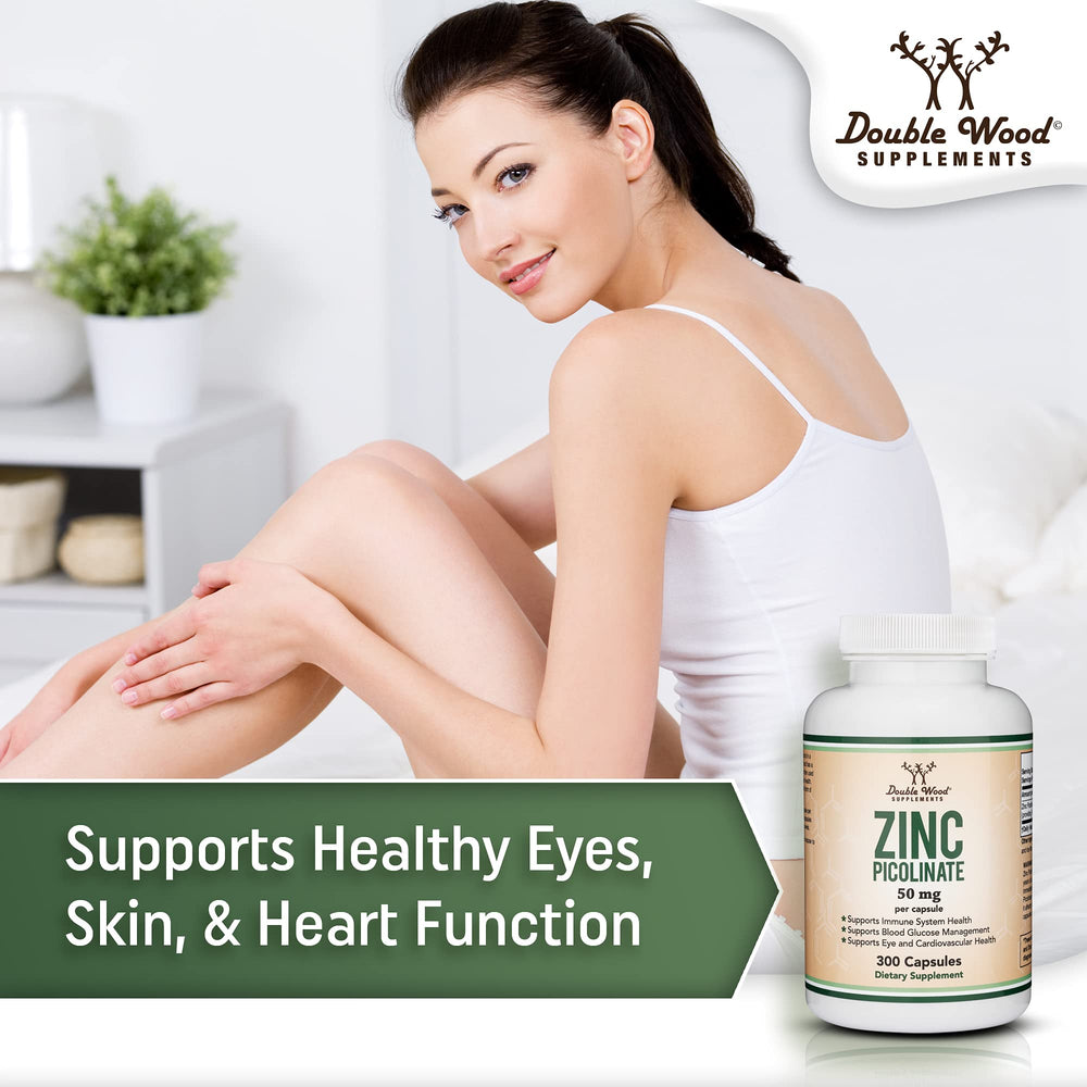 Double Wood zinc image on countertop for daily wellness routine