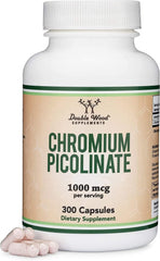Double Wood Chromium Picolinate bottle closeup showing high-absorption formula