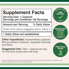 Double Wood Fisetin capsules highlight convenient daily intake for cognitive support.