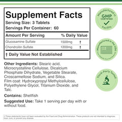 Double Wood Glucosamine Chondroitin tablets arranged for easy daily dosing