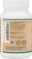 Serving scoop beside Double Wood Horny Goat Weed capsules for easy daily use