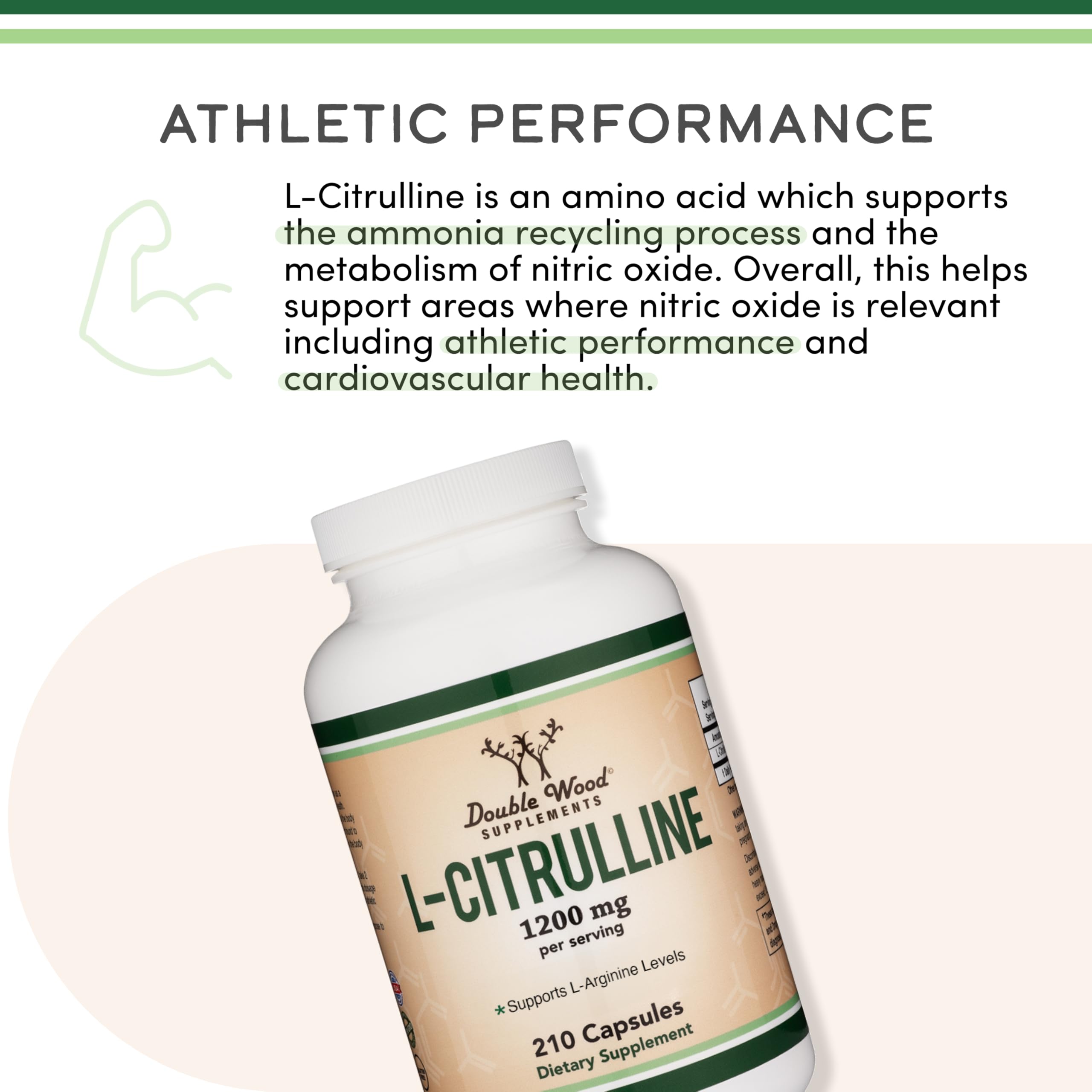 Double Wood L-Citrulline in a gym scene suggesting improved pump