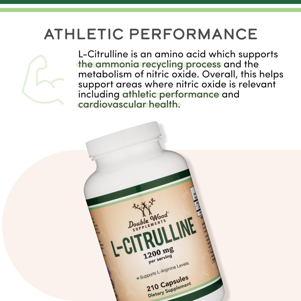 Double Wood L-Citrulline in a gym scene suggesting improved pump