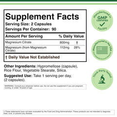 Double Wood Magnesium Citrate capsules for easy daily digestion support.
