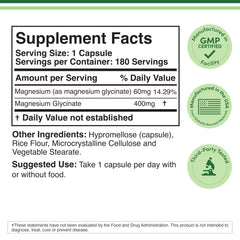 Close-up of Double Wood Magnesium Glycinate capsules highlighting gentle digestion
