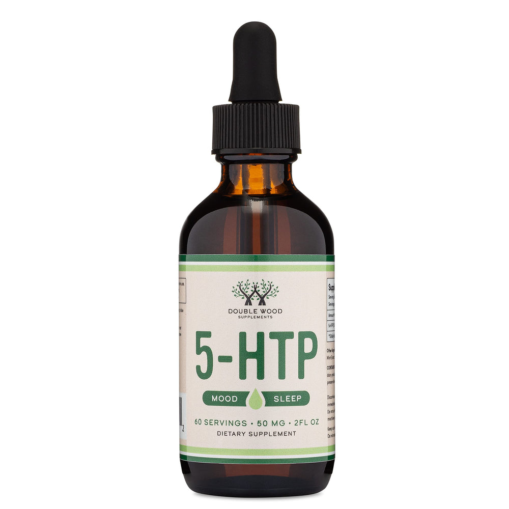 Double Wood packaging with bottle on desk conveys premium, convenient daily supplement