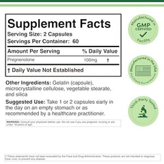 Double Wood Pregnenolone capsules for easy daily intake.