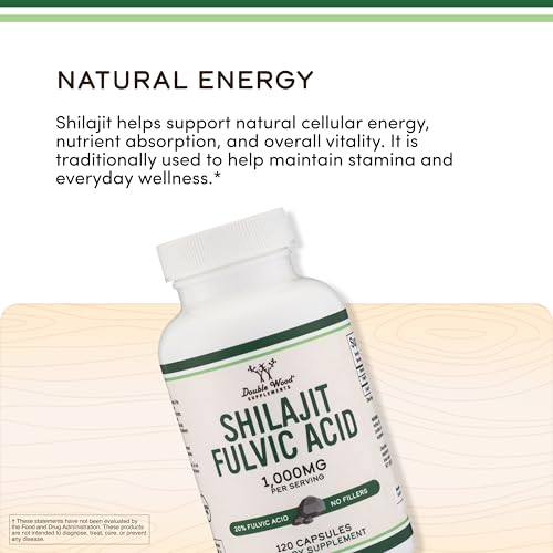 Shilajit powder inside capsules from Double Wood showing convenient daily dosage.