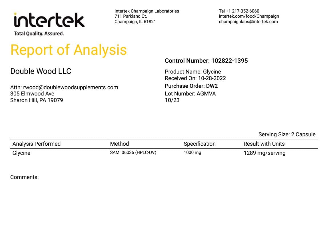 Glycine supports a soothing nighttime routine and cognitive calm.