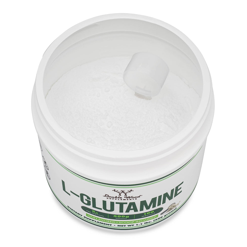Double Wood L-Glutamine powder is keto and vegan friendly.
