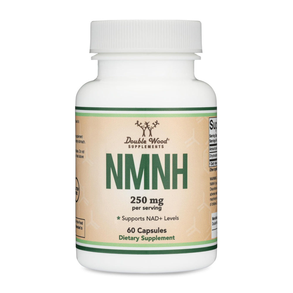 Double Wood NMNH bottle front view highlighting premium quality and potential NAD+ support