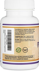 Third-party testing seal on Double Wood supplement packaging.