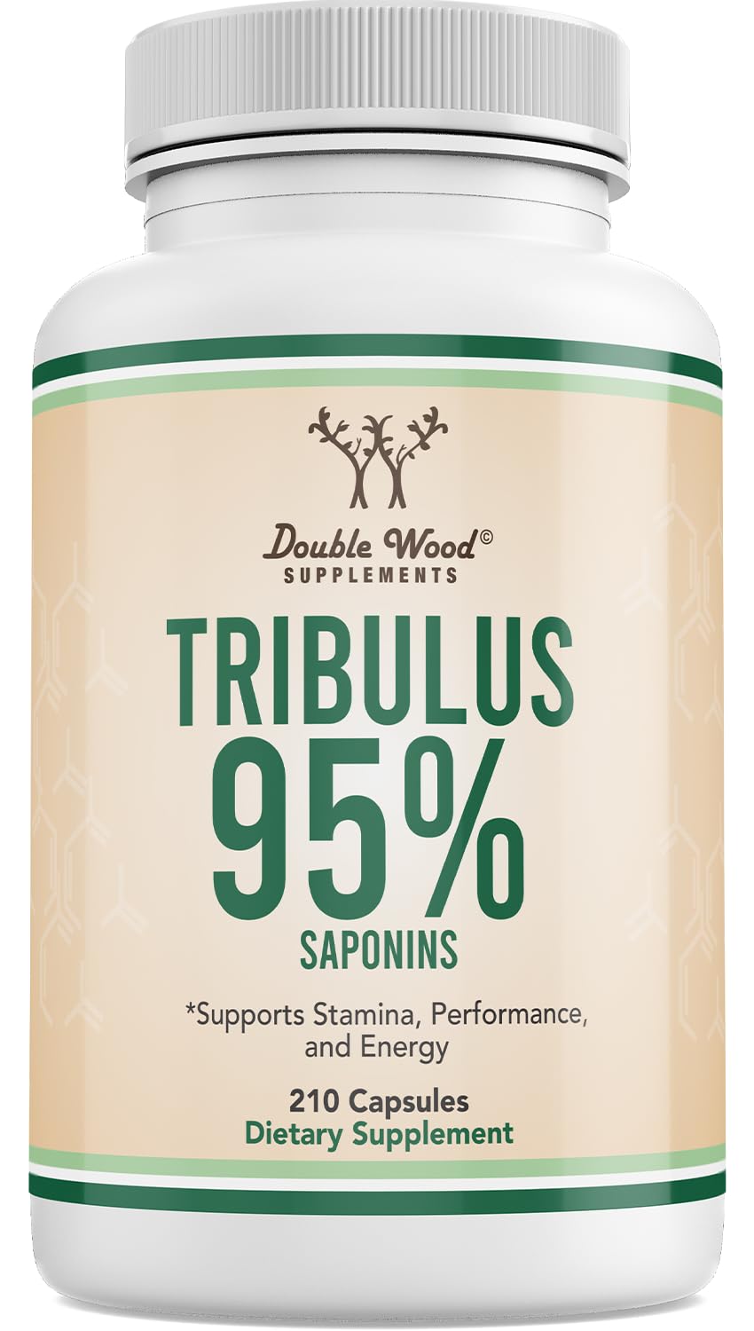 Double Wood Tribulus Terrestris bottle on shelf may support stamina for active days