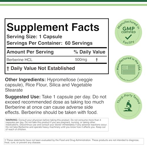 Double Wood Berberine capsules pack for easy daily dosing.