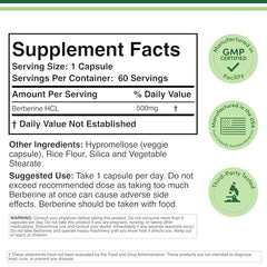Double Wood Berberine capsules pack for easy daily dosing.