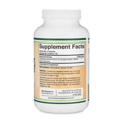 Hands hold Double Wood Cordyceps capsules suggesting daily intake