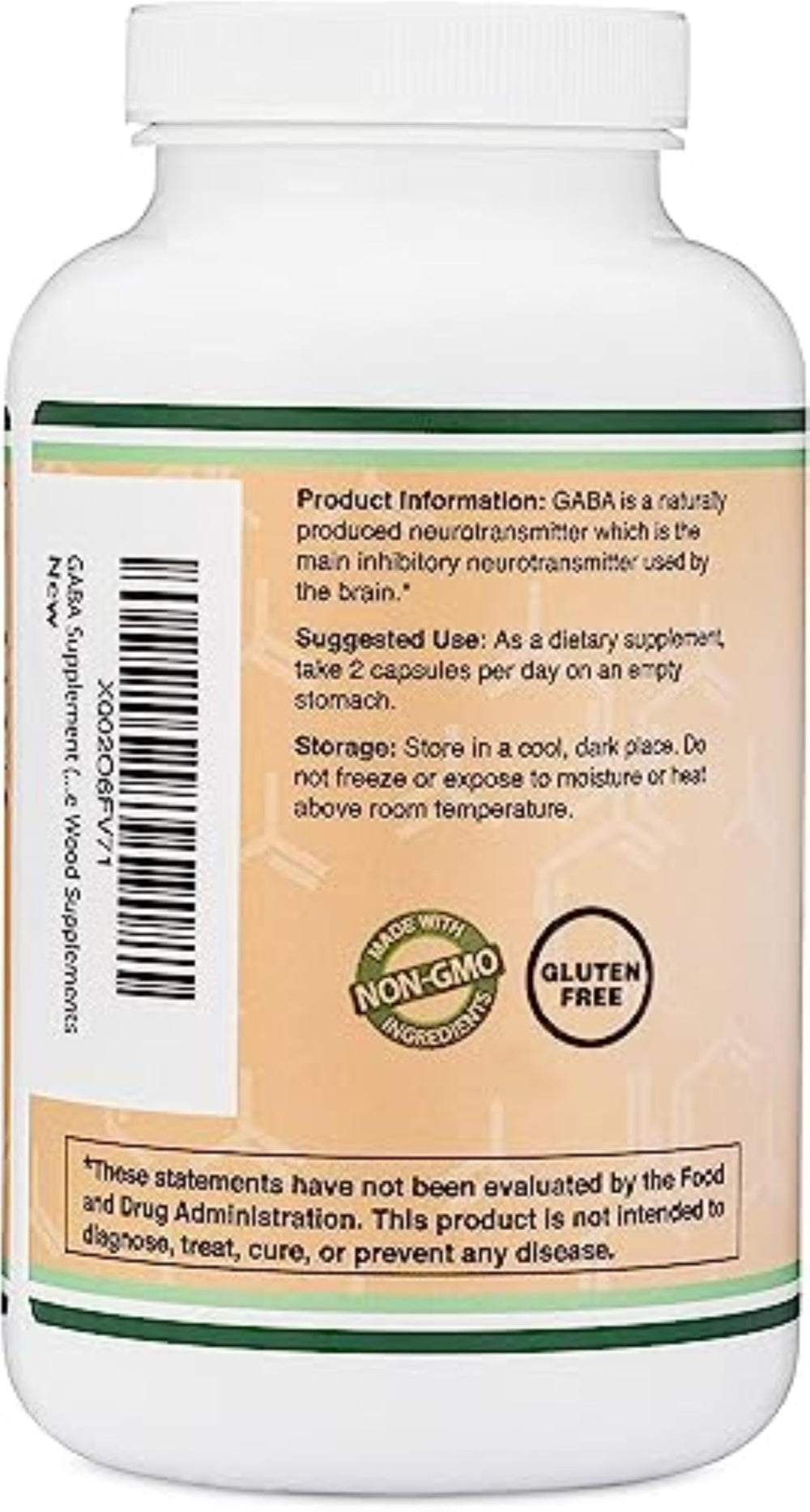 Double Wood GABA five-month supply emphasizes value and longevity.