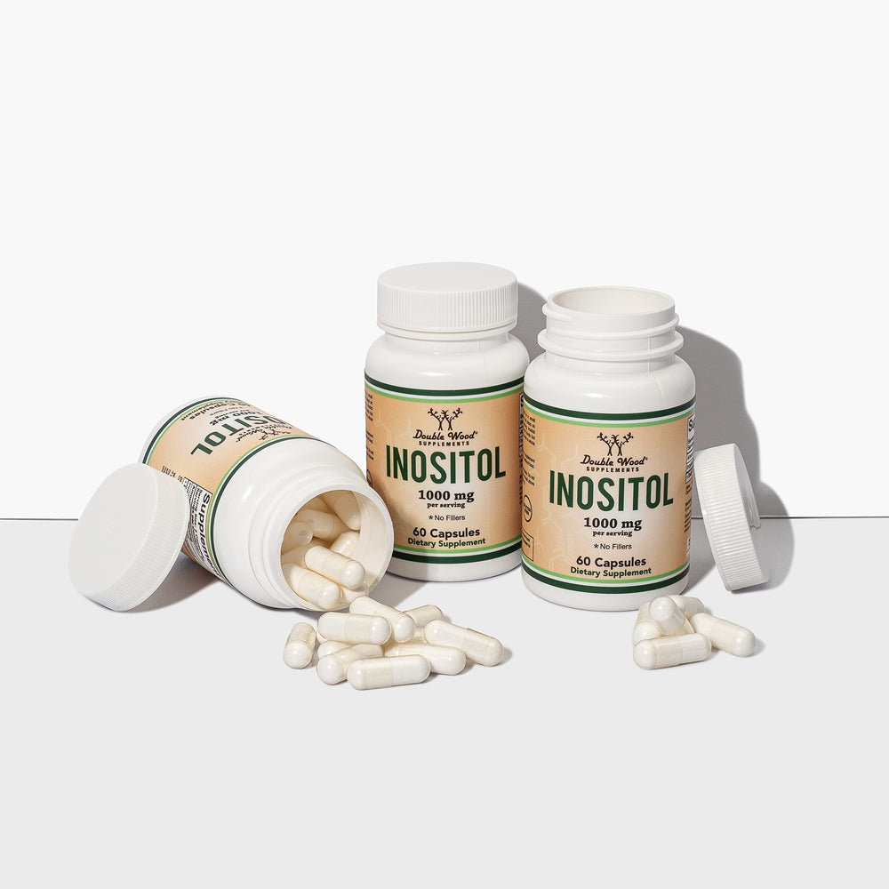 Double Wood Inositol 1000 mg supports daily balance for well-being.