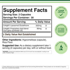 Capsules shown for potentially improved absorption via liposomal delivery.