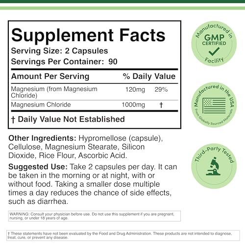 Double Wood Magnesium Chloride capsules arranged for easy daily dosing.