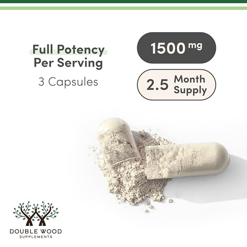 Double Wood Magnesium Taurate label highlighting non-GMO and gluten-free formulation